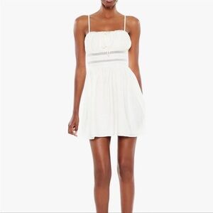 White A-line Babydoll Lace Summer Dress